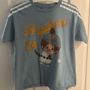 Monchhichi Baseball Graphic Slim Tee